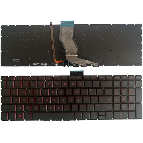 Laptop Replacement Keyboard Fit HP Pavilion Star Wars 15-AN044NR 15-AB050NR 15-AN067NR 15-AN097NR 15-AB098NR 15-AN051DX US Layout with Backlight