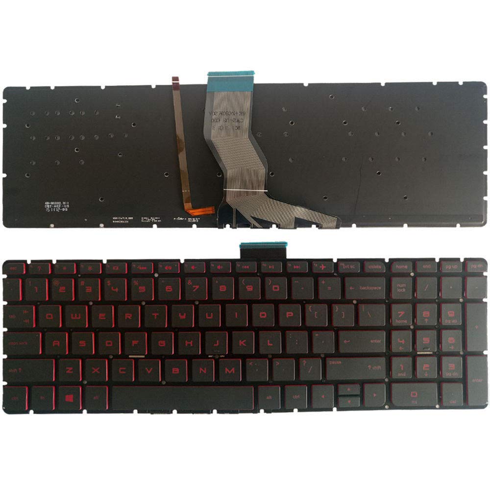 Laptop Replacement Keyboard Fit HP Pavilion Star Wars 15-AN044NR 15-AB050NR 15-AN067NR 15-AN097NR 15-AB098NR 15-AN051DX US Layout with Backlight