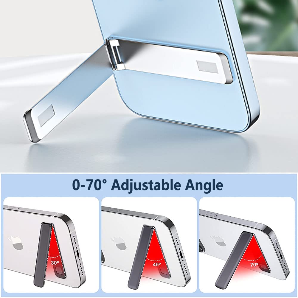 Kinizuxi Cell Phone Kickstand 2Packs, Vertical and Horizontal Aluminum Phone Stand for Desk,Adjustable Phone Holder Stand for Desk Compatible