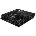 MightySkins Skin Compatible with Sony PS4 Slim Console - Black Marble | Protective, Durable, and Unique Vinyl Decal wrap Cover | Easy to Apply