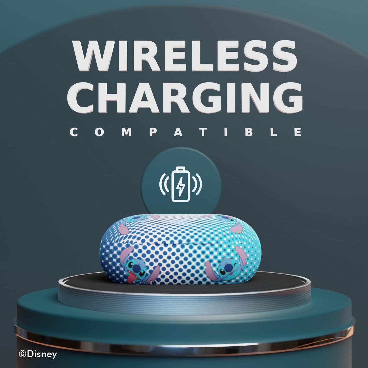 Disney Lilo and Stitch Bluetooth Earbuds w/Charging Case- Wireless Headphones w/Built-in Mic+ Up to 30 Hrs Playtime- Lilo and Stitch Gifts…