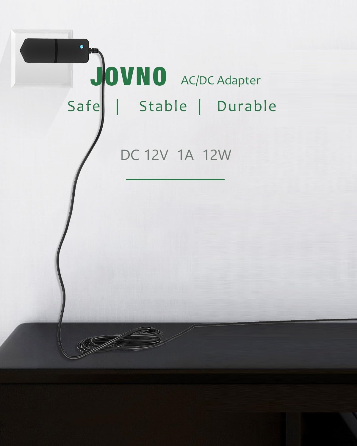 12V 1A Power Supply, AC Adapter 100-240V AC to DC 12V 1A Adapter Power Cord 700mA 500mA 400mA 300mA with 【5.5x2.5mm Tip Plug】 for LED Light Strips…