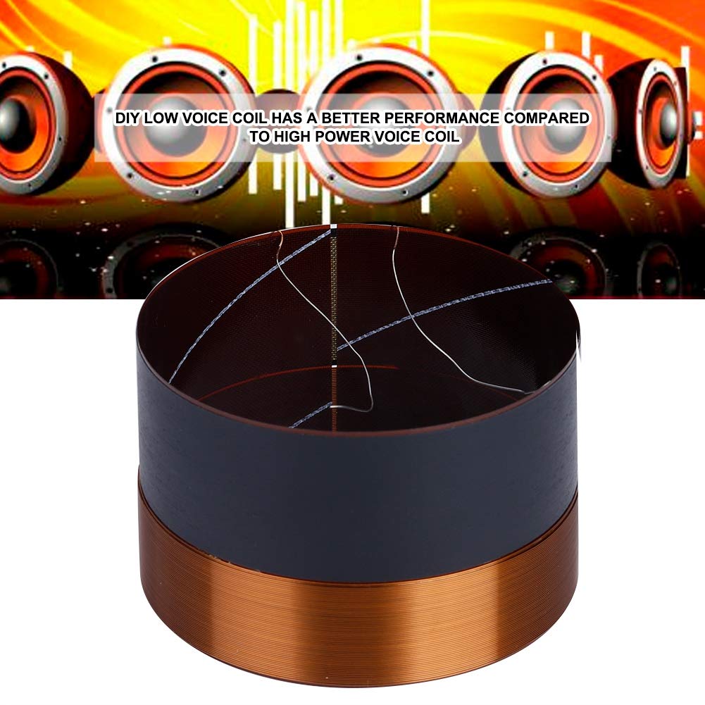 Lazmin Bass Speaker Voice Coil, 75.5mm Woofer Voice Coil Wire Bass Speaker Audio Replace Parts