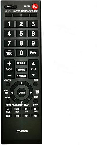 Universal Remote Control for Toshiba TVs Replacement Remote for All Toshiba LCD LED 3D HDTV 4K UHD Smart TV Remotes