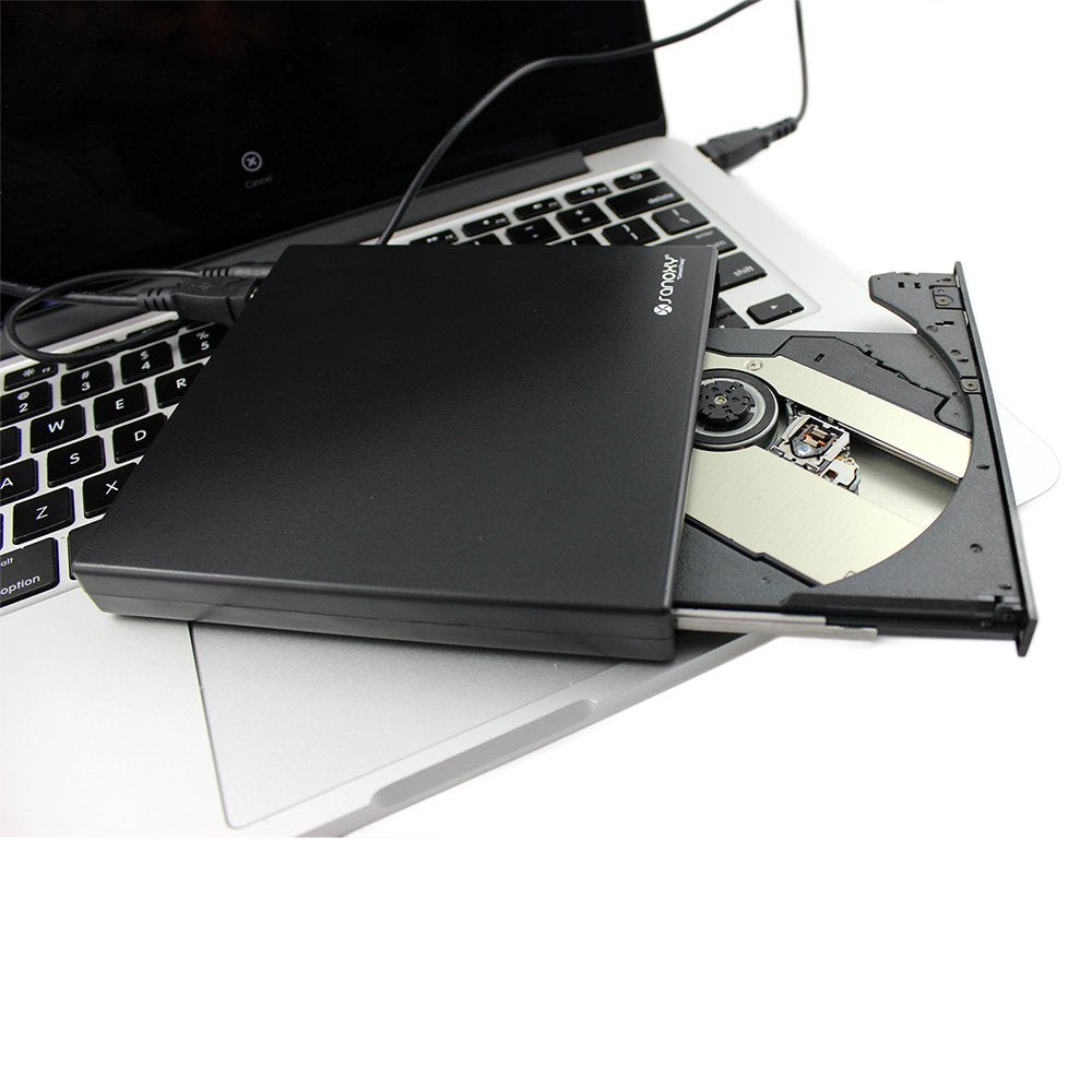 SANOXY Portable USB 2.0 Slim External DVD ROM CD-RW Combo Drive Writer with Read and Write Function (Black/or White)