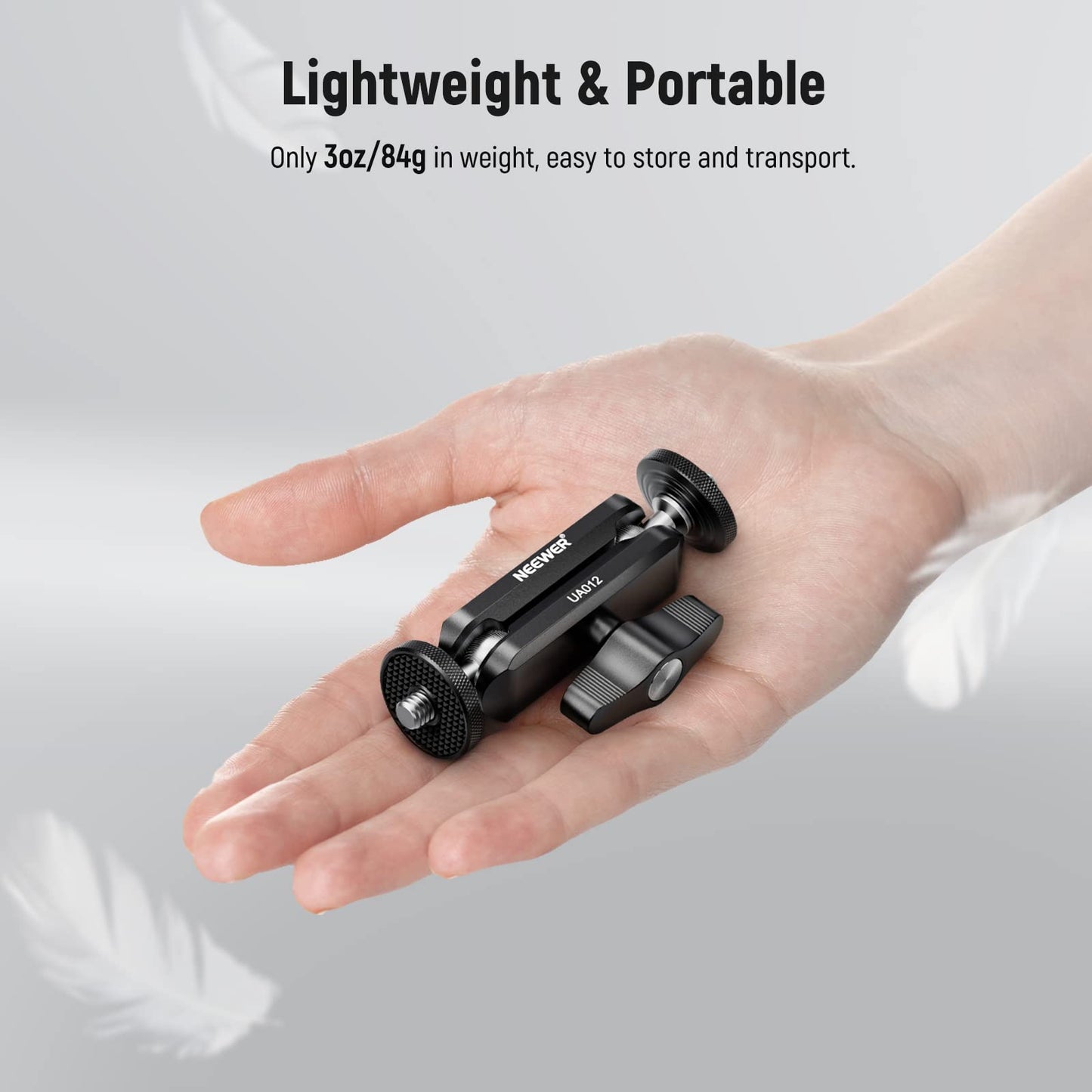 NEEWER Flexible Articulating Magic Arm with Dual Ball Heads, CNC Machined Aluminum Alloy with 1/4" Screws&Holes for Camera Monitor, LED Light