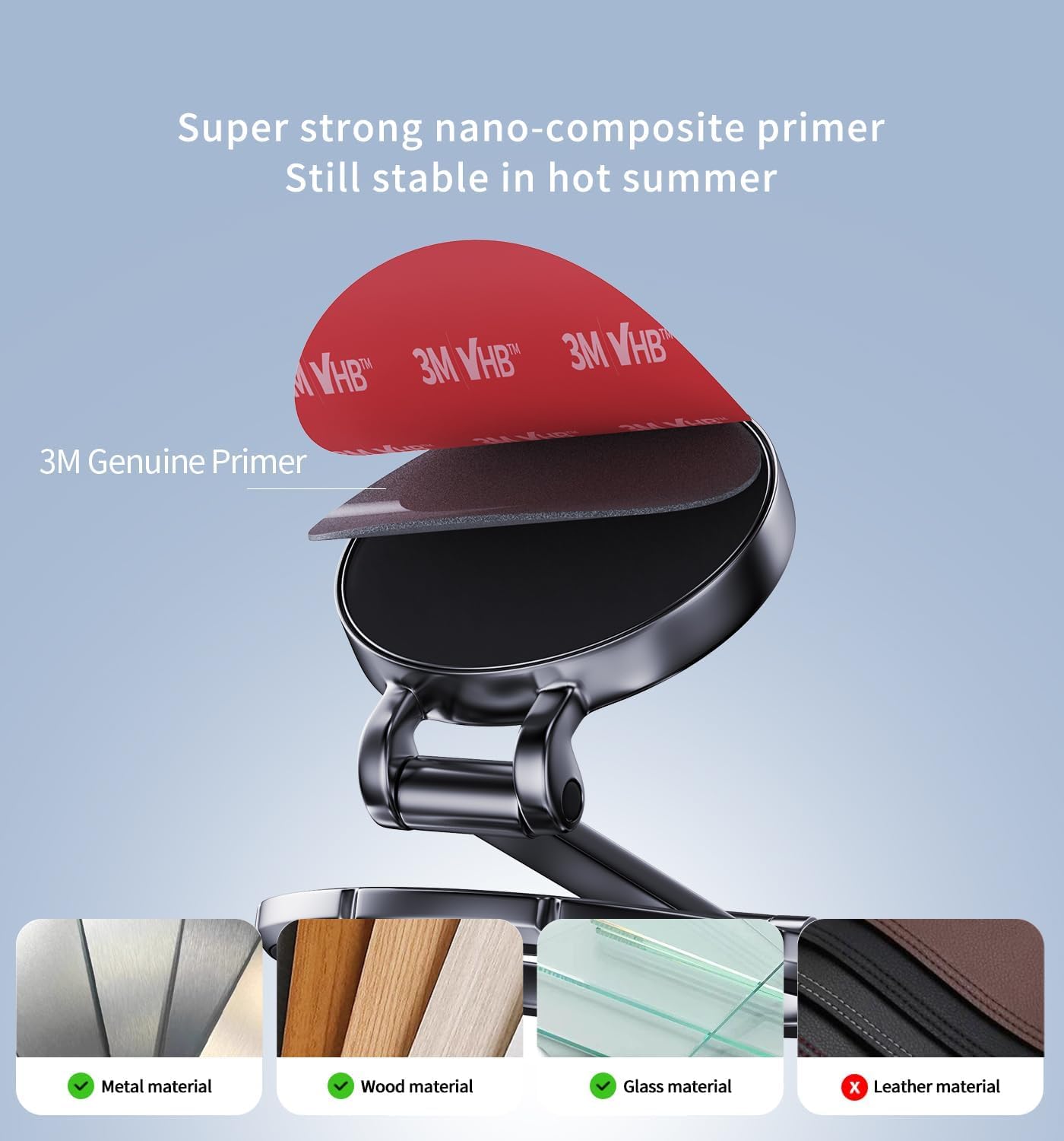 for Magsafe Phone Holder, Car Mount Folding & 360° Rotation Magnetic Phone Holder for Car Strong Magnets iPhone Car Mount Hands Phone Holders for Your