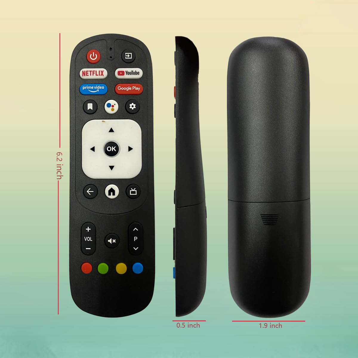GHUST RM-C3287 Voice Remote Control Replacement for JVC Smart TV 50PFL5766 65PFL5704/F7 65PFL5504/F7 65PFL5604/F7 65PFL5766/F7 Remote Control