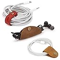 Londo Genuine Leather Headphone Earphone and General Cable Organizer Strap Set