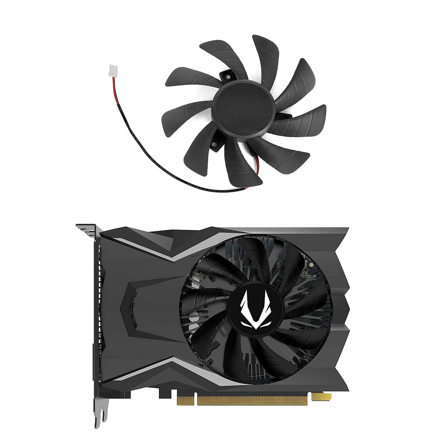 inRobert 85mm 2Pin Video Card Cooling Fan Replacement for Zotac GTX Gaming GTX 1650 Graphics Card
