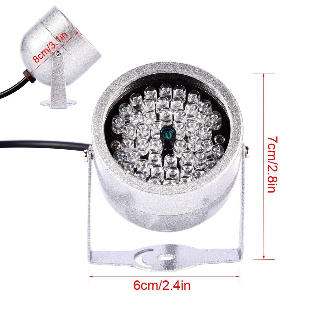 IR Lights,CCTV IR Night Vision Camera Lights,48 LED Lights Automatic CDS Power Control, Infrared Fill Light for Electronic Police Snapshot,Traffic