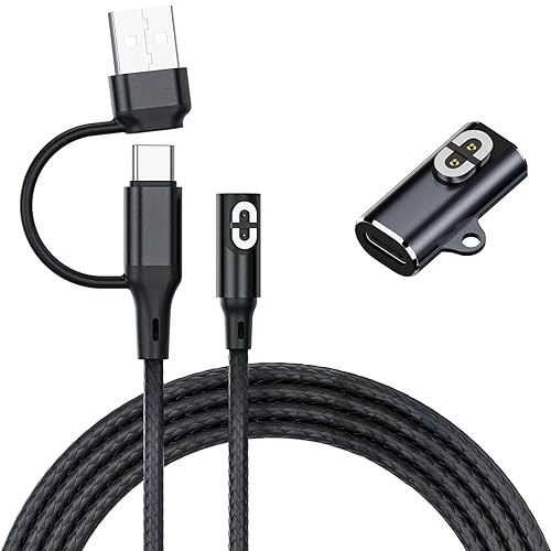 Charging Cable for Shokz Bone Conduction Headphones,USB C Adapter for Shokz, 3.3ft USB A+C Magnetic Charger Cord for Aftershokz Aeropex AS800&Shokz