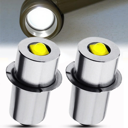 Atmufelp 2Pcs 3V P13.5S LED Upgrade Bulb Replacement for MX-991/U Military Flashlights, Fulton KPR102 (PR31) Krypton PR Torch & Maglite 2-Cell