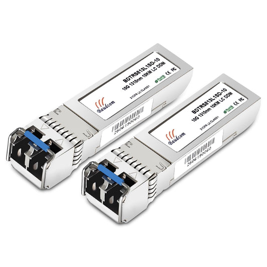 Baudcom 10GBASE-LR SFP+ transceiver 10KM, 10G SFP LR singlemode Module Compatible with Cisco SFP-10G-LR, MA-SFP-10GB-LR, Ubiquiti UniFi UF-SM-10G