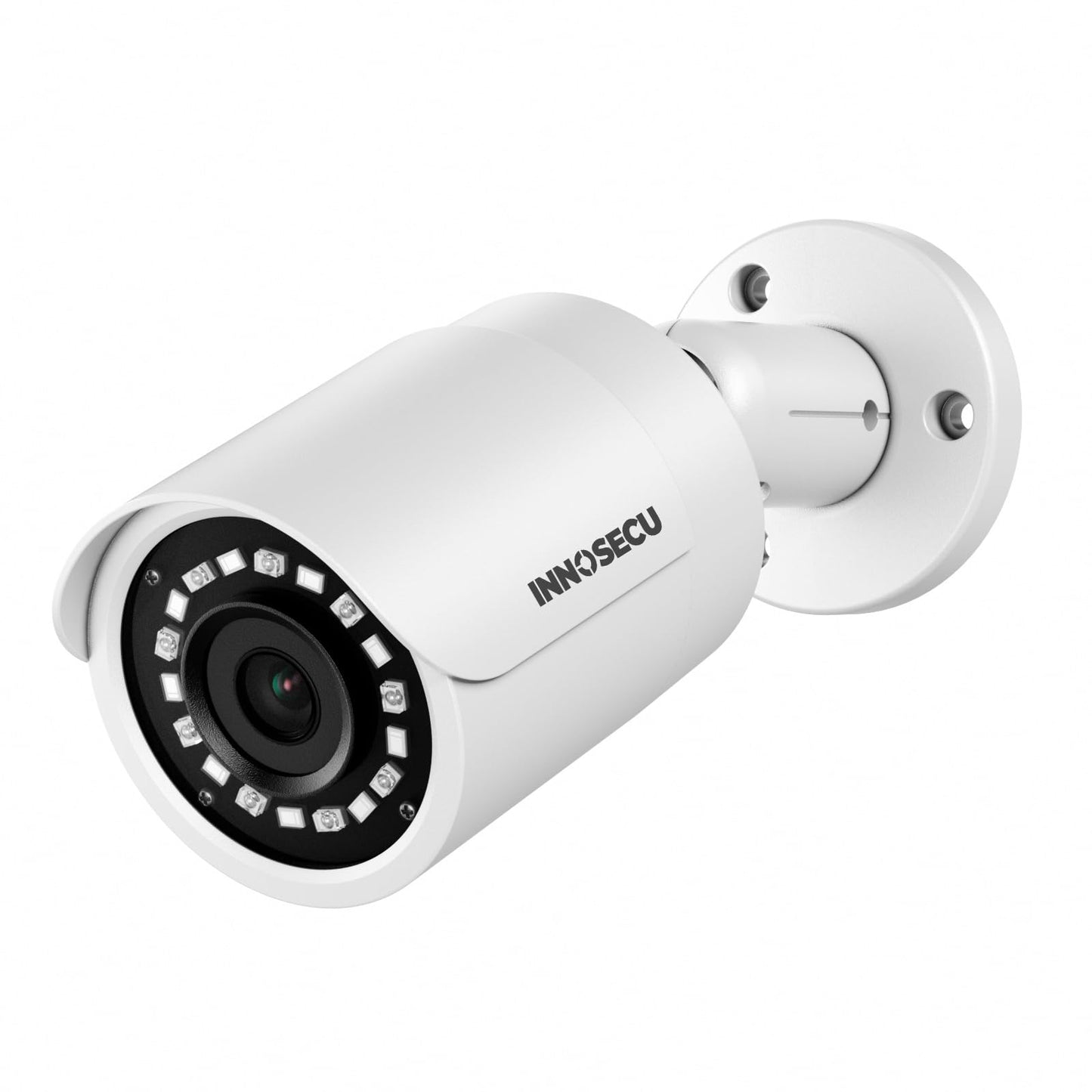 INNOSECU 5MP PoE Camera, Wired Bullet Security Surveillance Camera, Waterproof IP67, Built-in Mic and 2.8mm Lens 110? Wide Angle, Night Vision 100ft