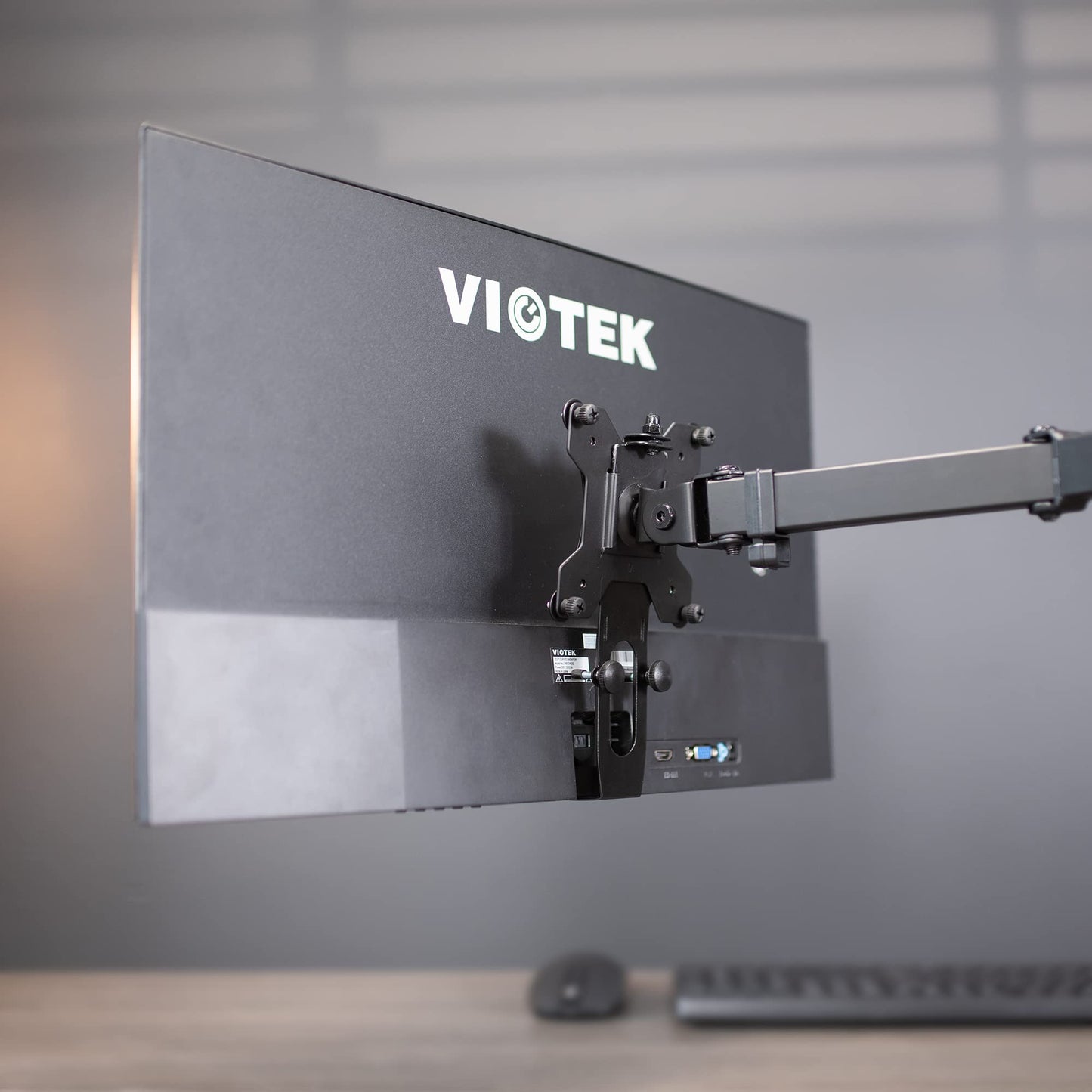 VIVO Quick Attach VESA Adapter Designed for Viotek Monitor NBV24CB2, VESA 75x75mm and 100x100mm Conversion Kit, Black, Mount-VTK1