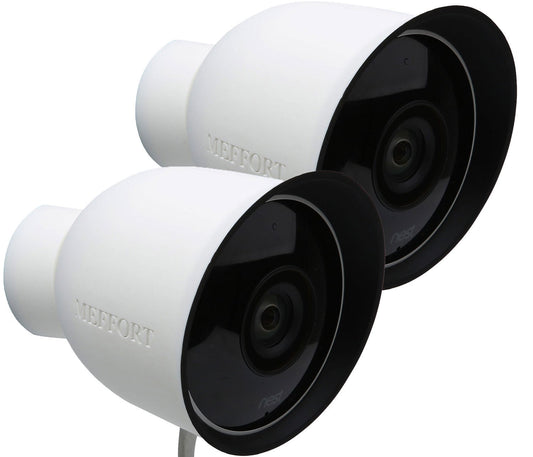 Silicone Skin Case Cover with Dual Layer Sunshade Design (Clear Night Vision) for Nest Cam Outdoor Wired (1st Generation), Offer Sun Glare UV Weather