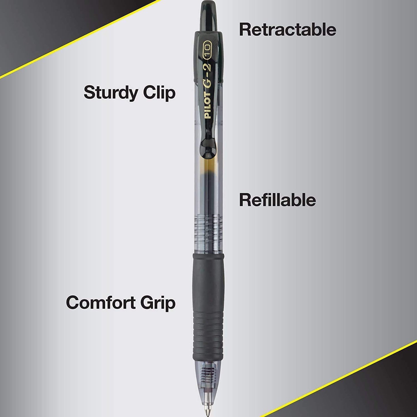 Pilot G2 Premium Retractable Gel-Ink Rolling Ball Pens, Bold Point (1.0mm), 1.0 Gel Pens, Assorted, 14-Pack - Ideal for School, Journaling, & Office