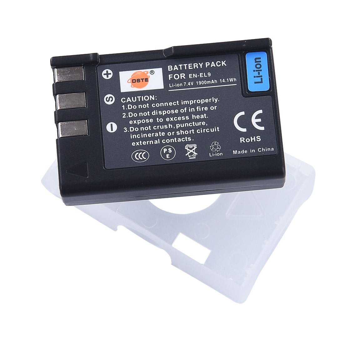 DSTE Replacement for 2 Pack EN-EL9 EN EL9 Li-ion Battery Compatible Nikon D40 D40X D60 D3000 D5000 Digital Camera as ENEL9 EN-EL9A