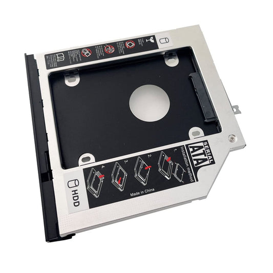2nd HDD SSD Hard Drive Optical Bay Frame Caddy Tray for Dell Latitude E5540 with Bezel Front Cover Mounting Bracket