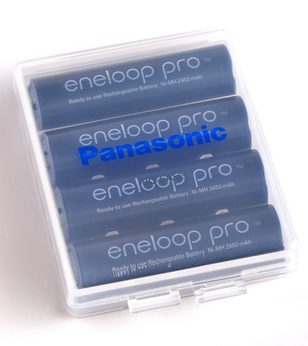 Panasonic BQ-CASE6SA Battery Storage Cases with 4AA or 5AAA Battery Capacity, 6 Pack