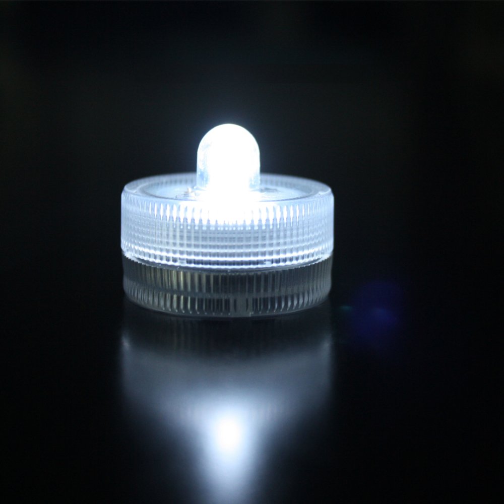 Halloween Lights Submersible LED Lights cr2032 Battery Powered Underwater Waterproof LED Tea Light for Events Wedding Centerpieces Vase Floral Xmas