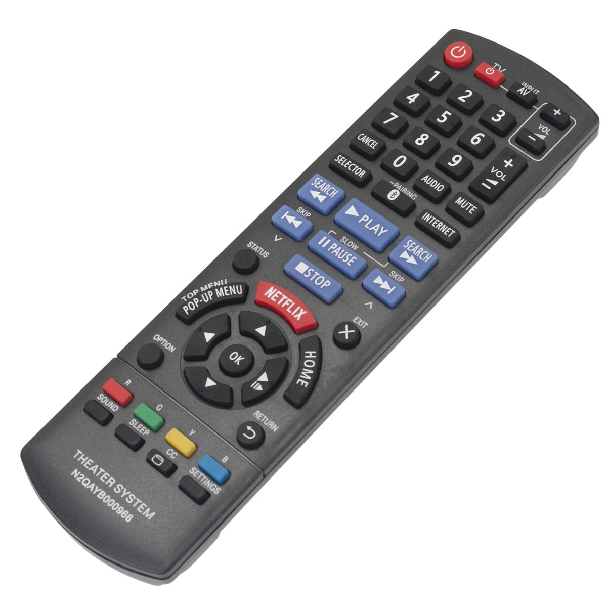 N2QAYB000966 Replacement Remote Control Applicable for Panasonic SC-BTT466 SC-BTT465 SC-BTT405 SA-BTT466 SA-BTT465 SA-BTT405 SCBTT466 SCBTT465