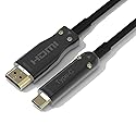 Pacroban Fiber Optic USB Type-C to HDMI Cable - 4K 60Hz, Thunderbolt 3 Compatible, Long (25 feet)