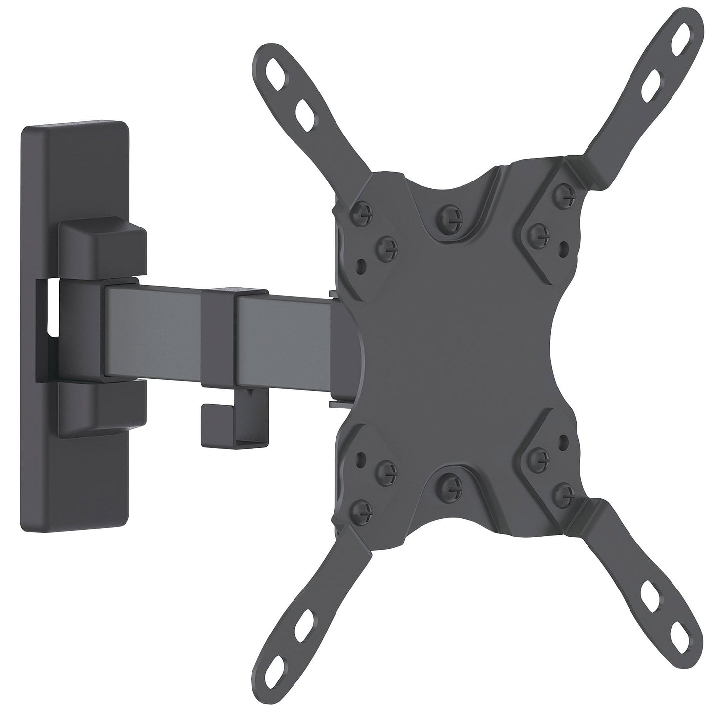 MANHATTAN Universal Wall Mounted TV Hardware Flat Panel TV Arm Single Arm Black 461399