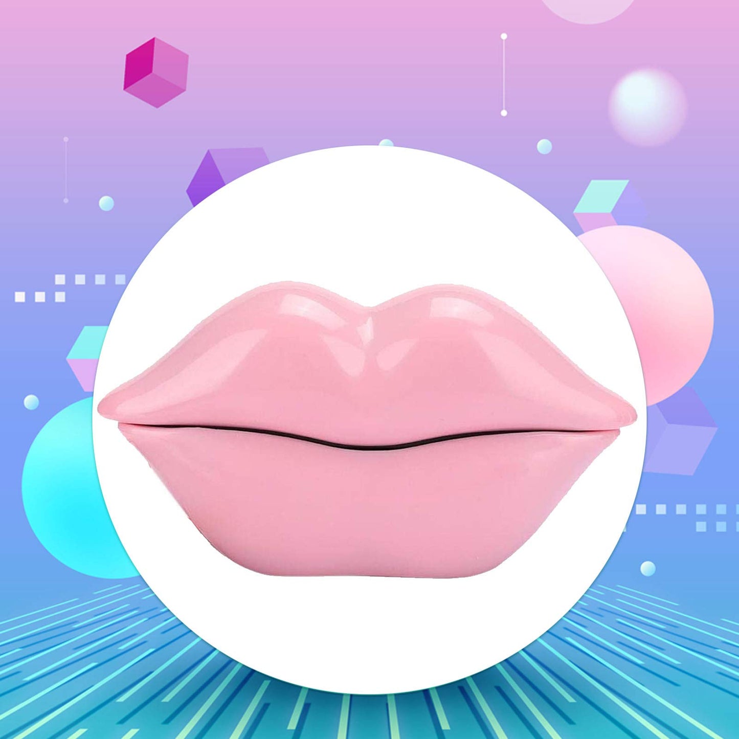 CHENJIEUS Lip Telephone, Advanced Home Telephone, Interesting Mouth Lip-Shaped Telephone, Electroplating Wire Phone Home Decoration, for Families