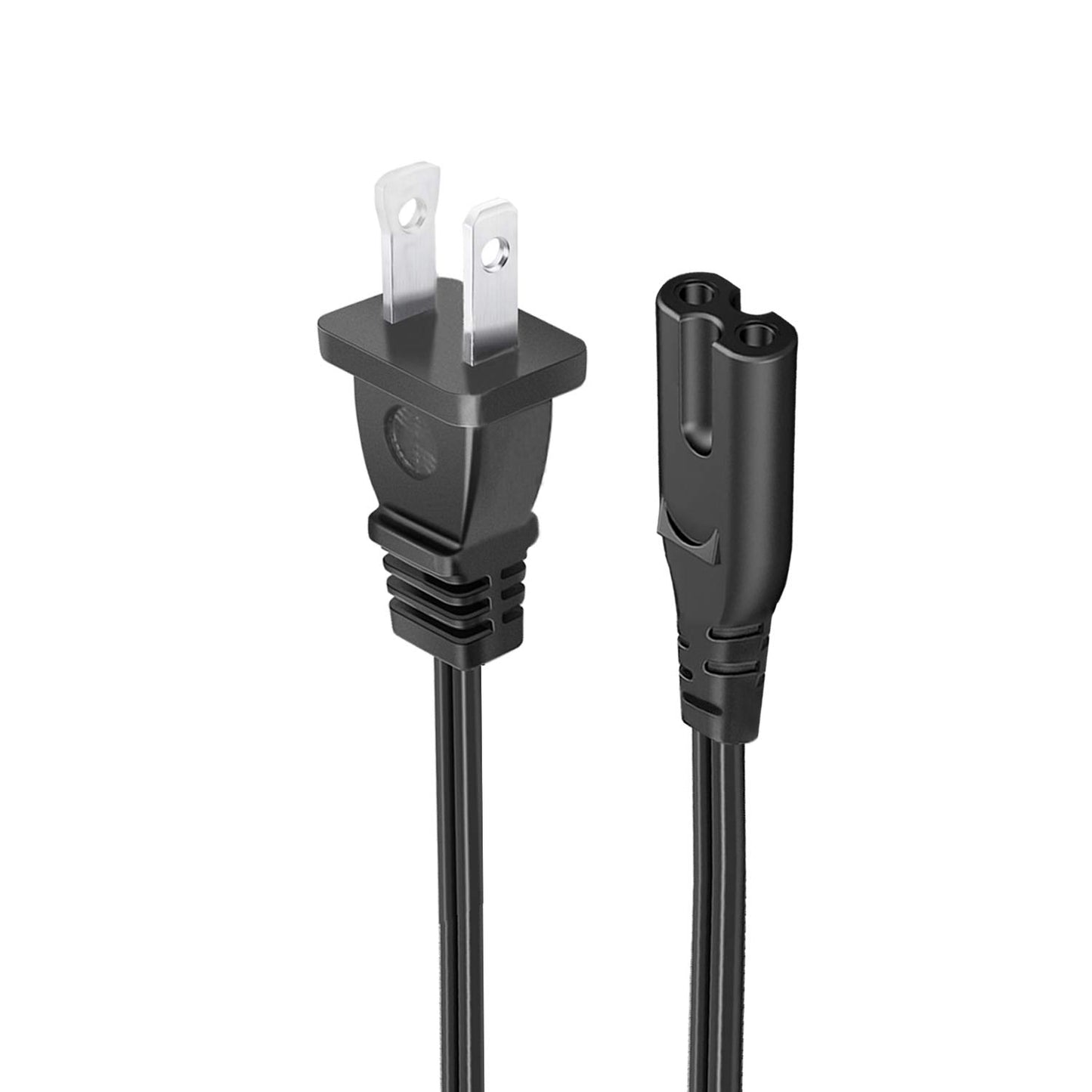 8.2ft Power Cord Replacement for Sony PlayStation 5 4 PS5 PS4 Game Console 2 Prong AC Power Cord Cable
