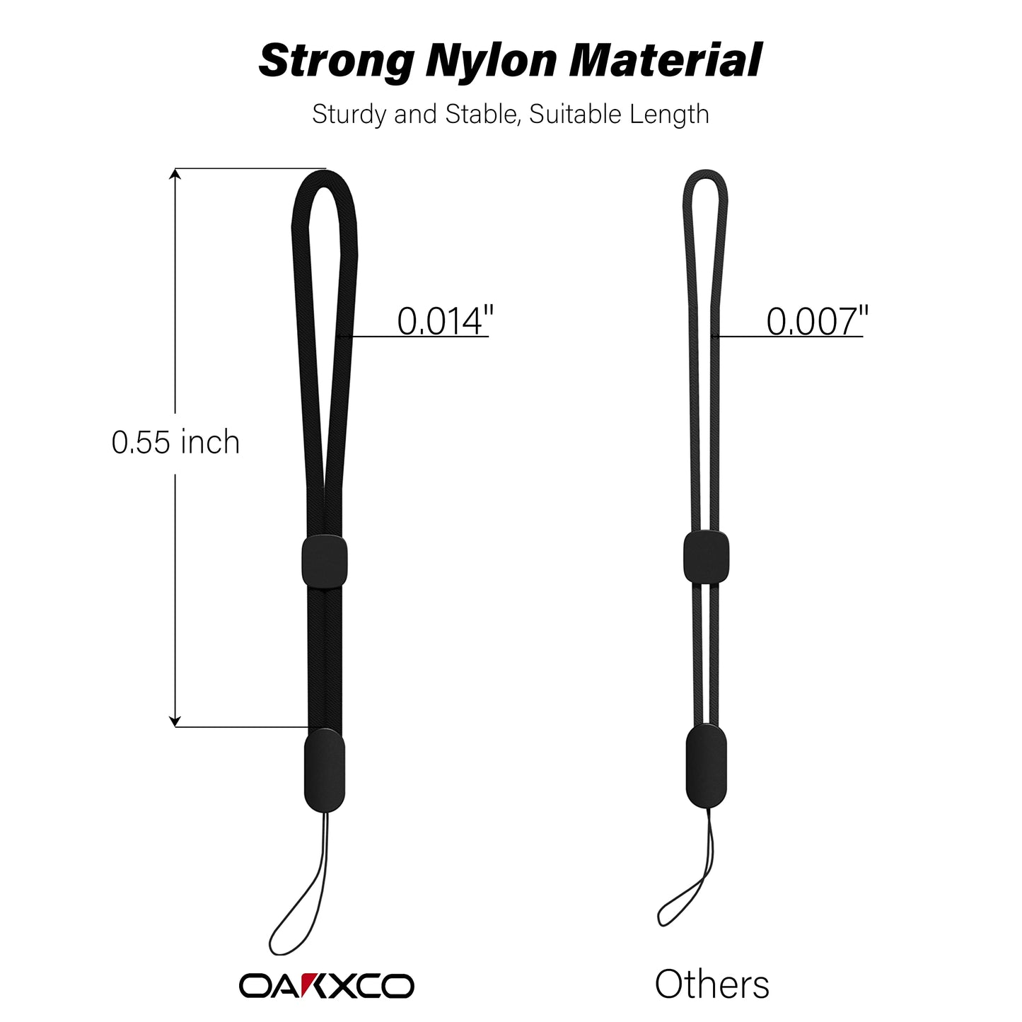 oakxco Lanyard Compatible with Airpods Pro 2 Loop Adjustable Hand Wrist Nylon Strap, Lanyard for Cell Phone/Camera/Switch/iPods Pro 2nd/Airpods
