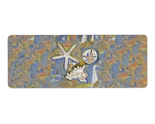 Betsy Drake GP603 31.5 x 11.8 in. Beach Treasures Gaming Mousepad & Bar Mat