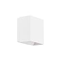 WAC Lighting Boxi 5in LED Wall Sconce 3-CCT 2700K-3000K-3500K Set to 3500K in White
