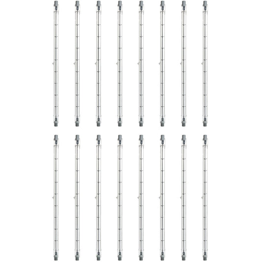 Sunlite Halogen T3 Double Ended Mini Tube Light, 1000 Watts, 120 Volts, Clear, 19000 Lumens, 3200K Bright White, Dimmable, 100 CRI, 1500 Rated Hours