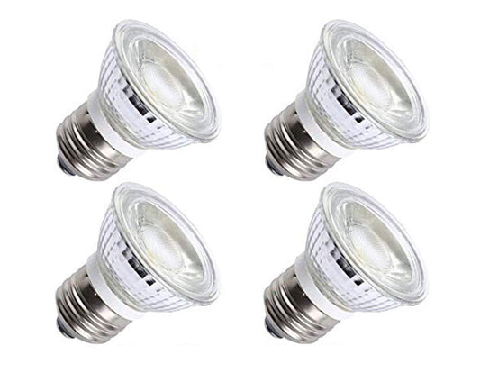 CTKcom 5W PAR16/HR16 LED Spotlight Bulb(4 Pack)- E26/E27 COB Flood Light Bulb 36 Degree 450LM 6000K Daylight White 50W Halogen Bulb Equivalent LED