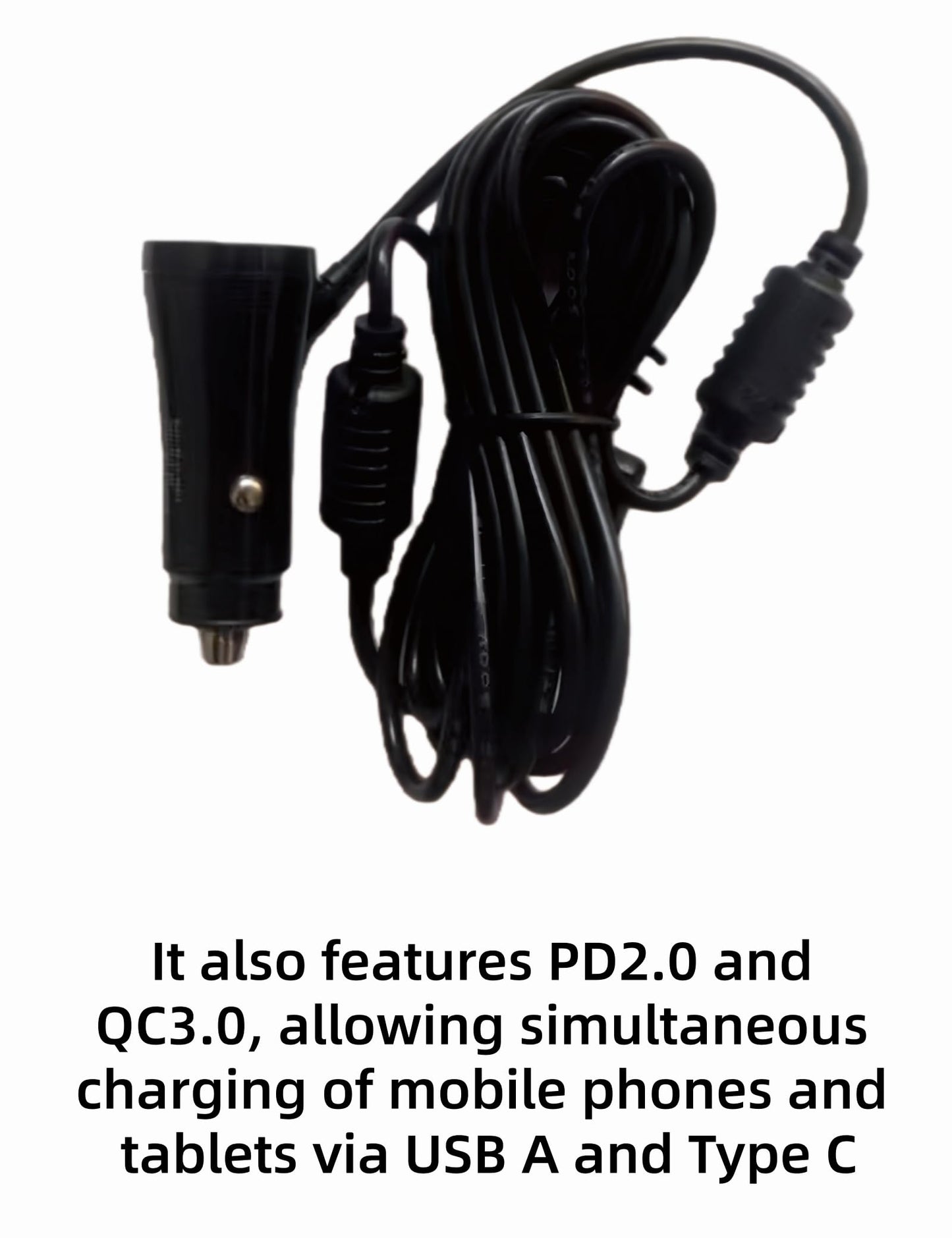 12V Power Cord Adapter Compatible with Apple carplay Android auto Screen, Cord Cable for car car Play Screen(9.8FT)