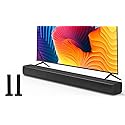 Puxinat 2 in 1 Separable Sound Bar for Smart TV, 2.2 Channel 32Inch Bluetooth 5.0 TV Speaker for Surround Sound System, Built-in Dual Subwoofer, Bass