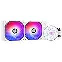 Thermalright Aqua Elite 240 White ARGB Liquid CPU Cooler, 240 Cooling Row Size, Double PWM Fans,1550RPM Speed,for AMD/AM4/AM5,Intel