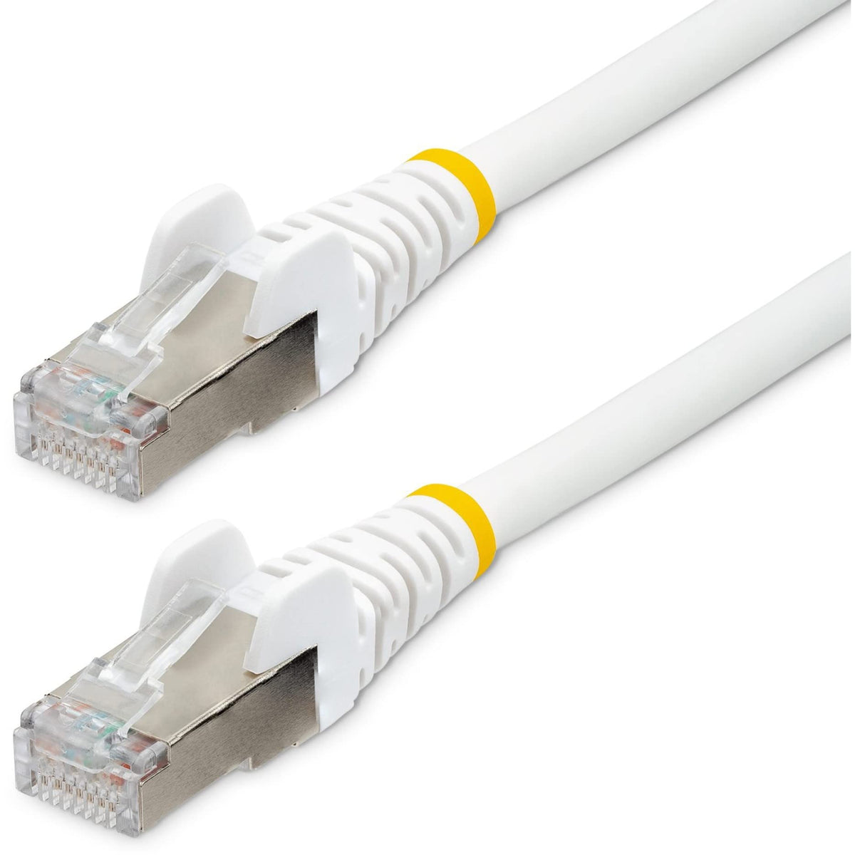 StarTech 15ft Cat6a Snagless Ethernet Cable, S/FTP, 100W PoE, LSZH, White