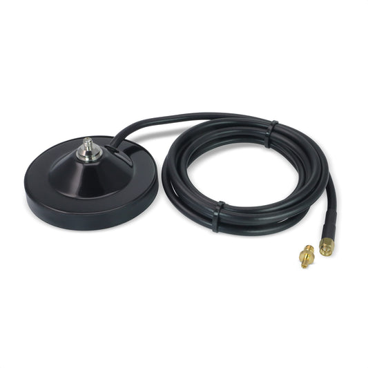 Proxicast Pro-Grade 3.5-Inch Magnetic Antenna Base with Female SMA Jack/Male SMA Plug + TS9 Adapter - 6.5 Foot Coax Cable Lead - Mag Mount Stand