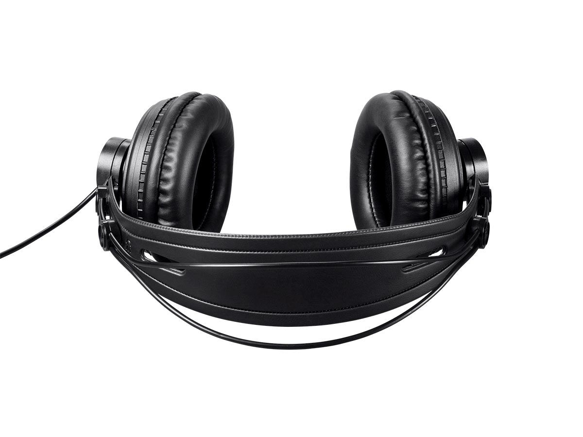 Monoprice - 116150 Modern Retro Over Ear Headphones with Ultra-Comfortable Ear Pads Perfect for Mobile Devices, HiFi, and Audio/Video Production Black