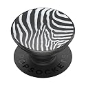 PopSockets Phone Grip with Expanding Kickstand, Enamel Graphic - Zebra