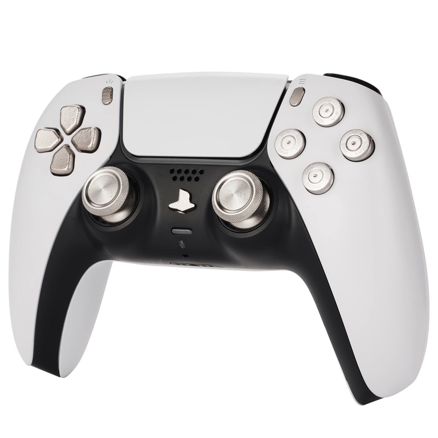 Avericht Metal ABXY buttons Dpad Thumbsticks for PS5 Controller, Metal Aluminum Bullet Buttons & Dpad & Analog stick Replacement Kit for PS5
