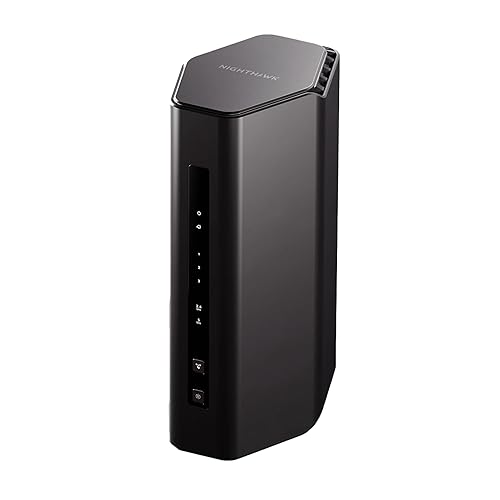 NETGEAR Nighthawk Dual-Band WiFi 7 Router (RS140) - Router Only, BE5000 Wireless Speed (up to 5.0 Gbps) - Covers up to 2,250 sq. ft., 80 Devices - 2.5