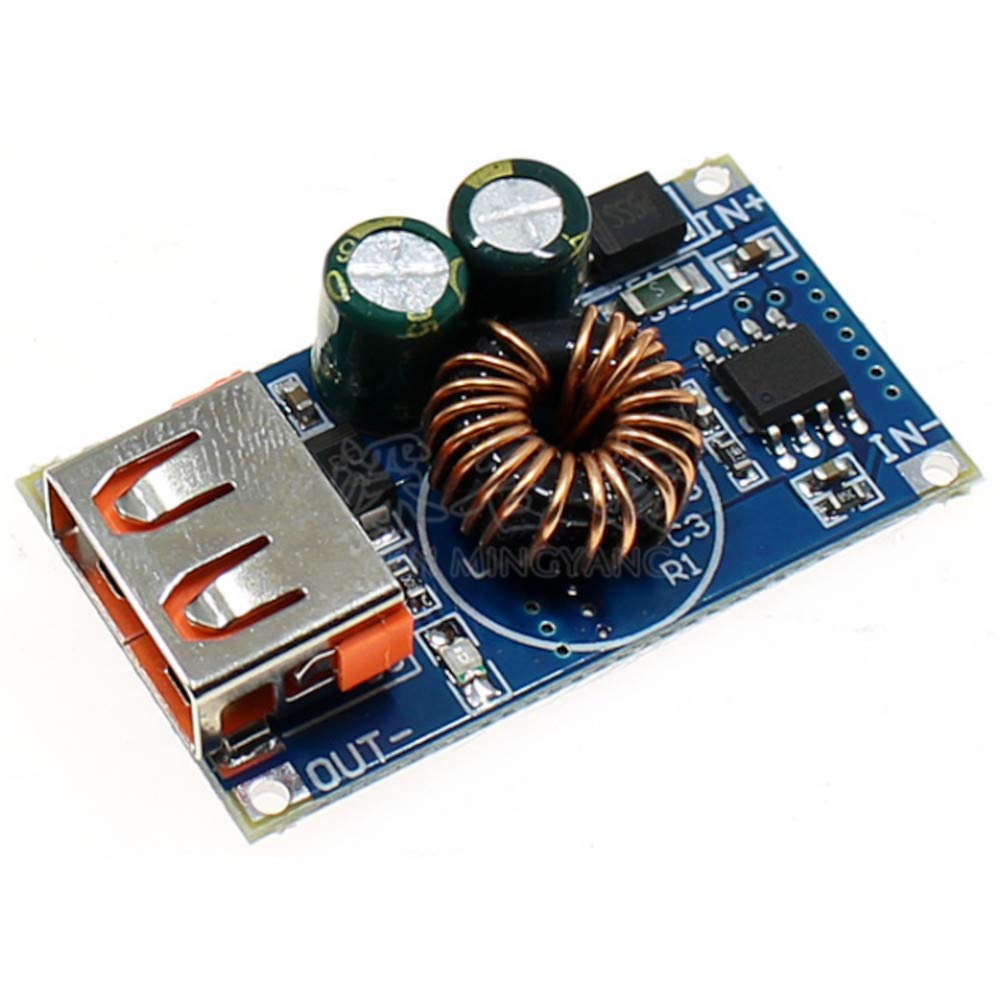 (5 Pack) JacobsParts 24W USB QC 3.0 Fast Charge Step-Down Buck Module Power 6-30V DC Input