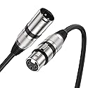 MOSWAG XLR Cable 6.6FT/2M 3 Pin Balanced XLR Male to Female Microphone Cable Noise Cancelling Mic Speaker Cable for Power Amplifier Audio Sound