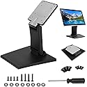 Monitor Stand, Adjustable Folding Metal LCD TV Desk Stand with VESA Hole14-27 Inch for Flat LED Monitor Screen/Industrial Control/Touch Monitors/Ktv