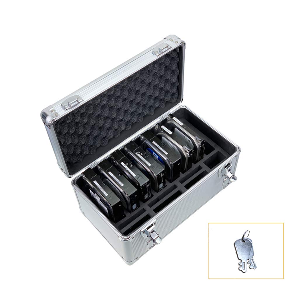 2.5" / 3.5" IDE SATA HDD Aluminum & EVA Protection Suitcase?Suitcase for 8 x 3.5 & 6 x 2.5 inch Hard Drive