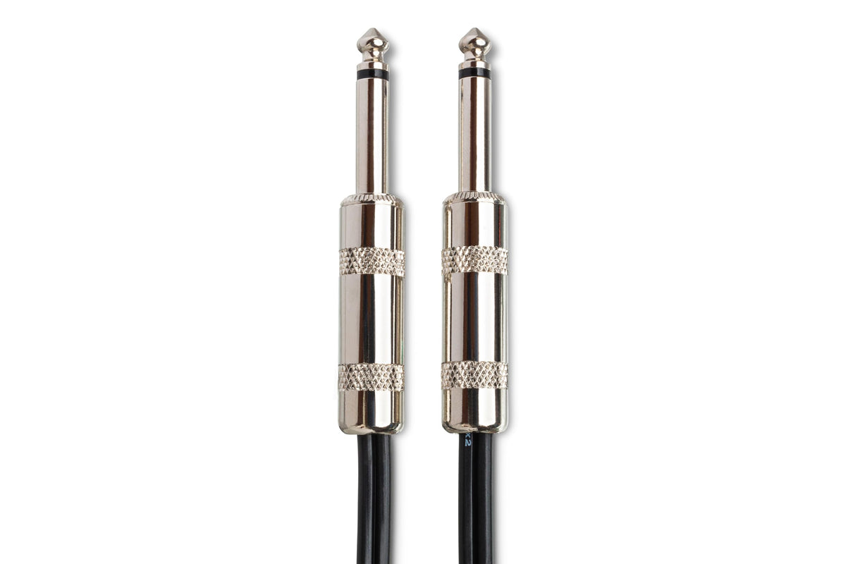 Hosa SKZ-603 Speaker Cable, Hosa 1/4" TS to Same, Black Zip, 3 Feet